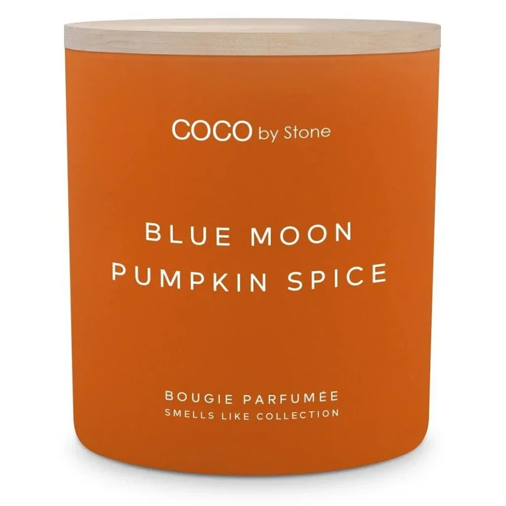 COCO by Stone Blue Moon Pumpkin Spice Candle 11oz Fall Candle New